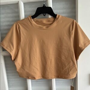 SKIMS Swim Crop Top 3X Ochre Brown NWT